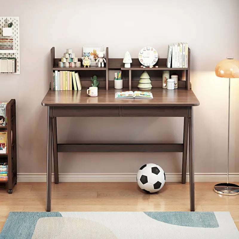 Kinderschreibtisch Kindertisch Holztisch Computertisch mit Bücherregal - N/A