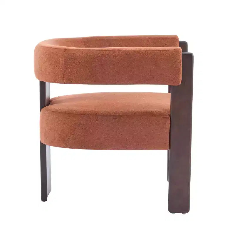 Christopher Knight Home Noah moderner Akzent-Sessel mit Polsterung und Gestell aus Kautschukholz