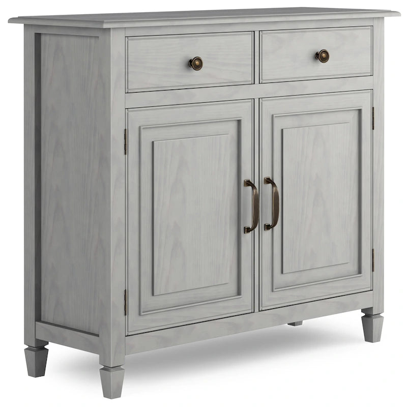 WYNDENHALL Hampshire 40 Zoll breiter Aufbewahrungsschrank für den Eingangsbereich aus Massivholz im traditionellen Stil - 40w x 15t x 36h