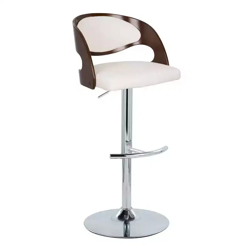 2er-Set Pino Barhocker im Mid-Century-Modern-Stil, höhenverstellbar und drehbar – Lumisource