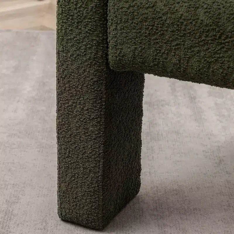 2er-Set 28 breite Polster-Sessel mit Bouclé-Bezug – Kinwell