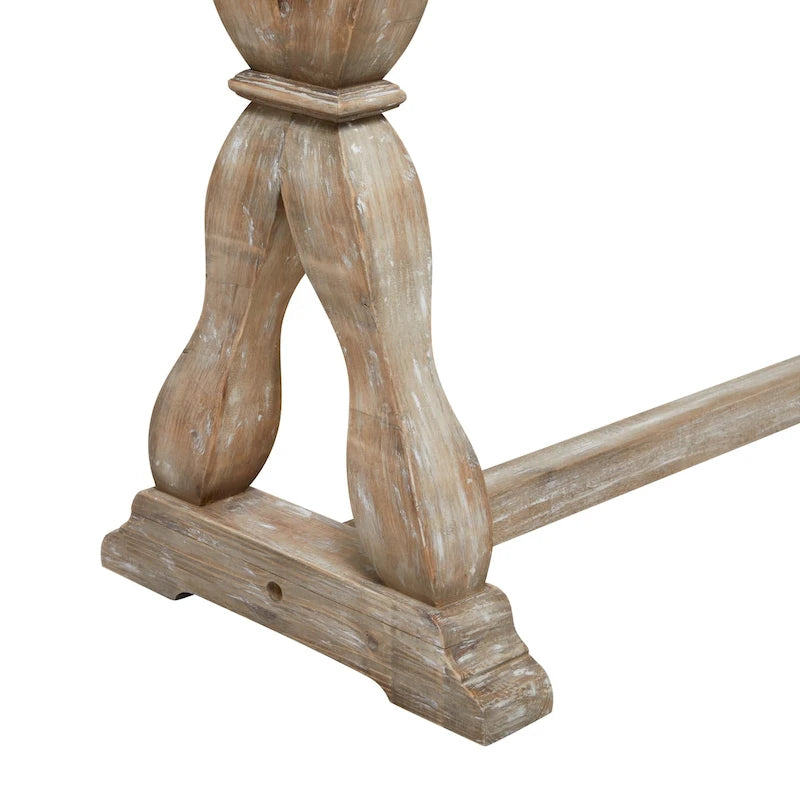 Holz-Konsolentisch oder Bank mit Used-Effekt - Braun - Roche River Decor