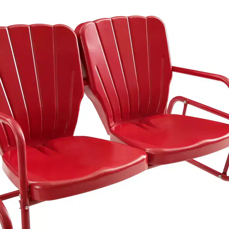 Ridgeland 4-tlg. Outdoor-Sitzgruppe aus Metall - Rot - Crosley