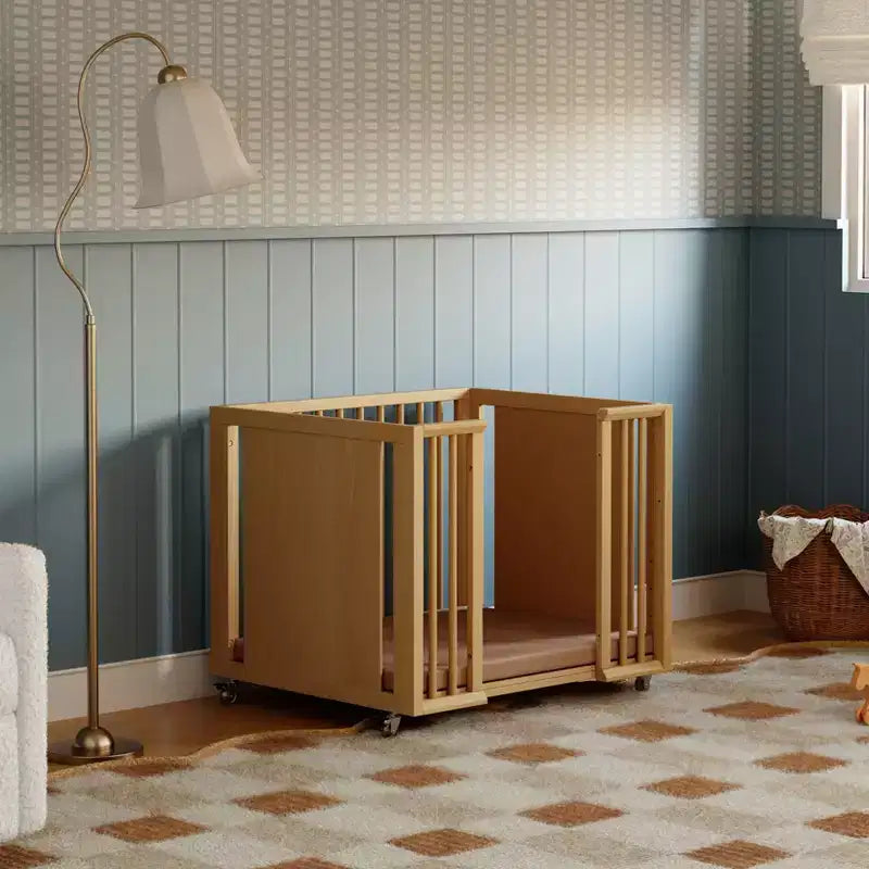 Babyletto Palma 8-in-1 wandelbares Kinderbett für alle Wachstumsphasen mit Beistellbett- und Kleinkindbett-Sets