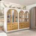 Vintage-inspiriertes zweiteiliges Kleiderschrank-Set mit Metallakzenten