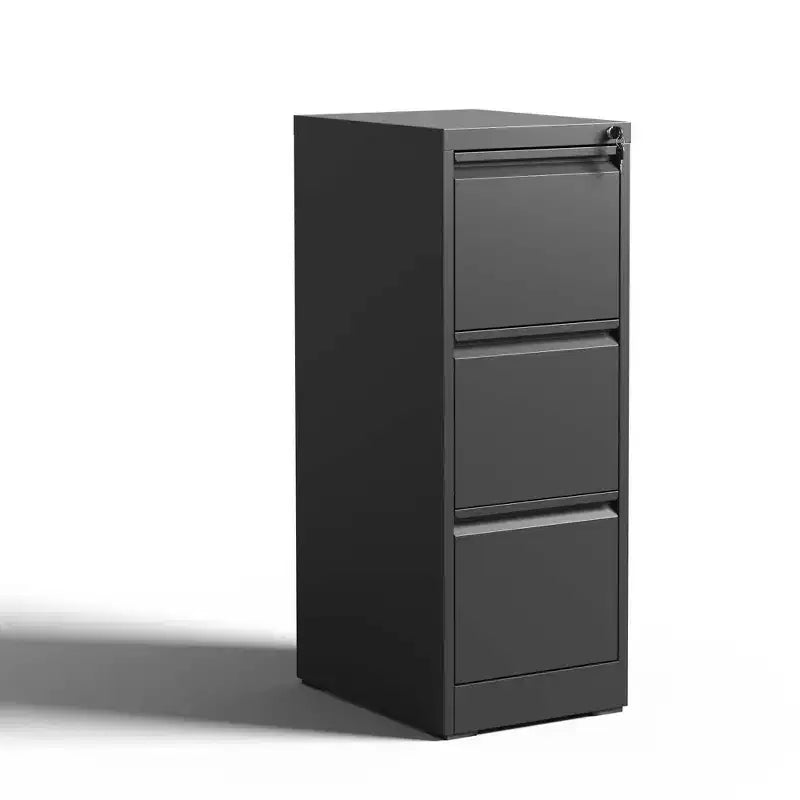 VIYET 52H Aktenschrank aus Metall mit 3 Schubladen und Schloss, vertikaler Stahl-Aktenschrank fürs Homeoffice, passend für A4-, Legal- und Letter-Format