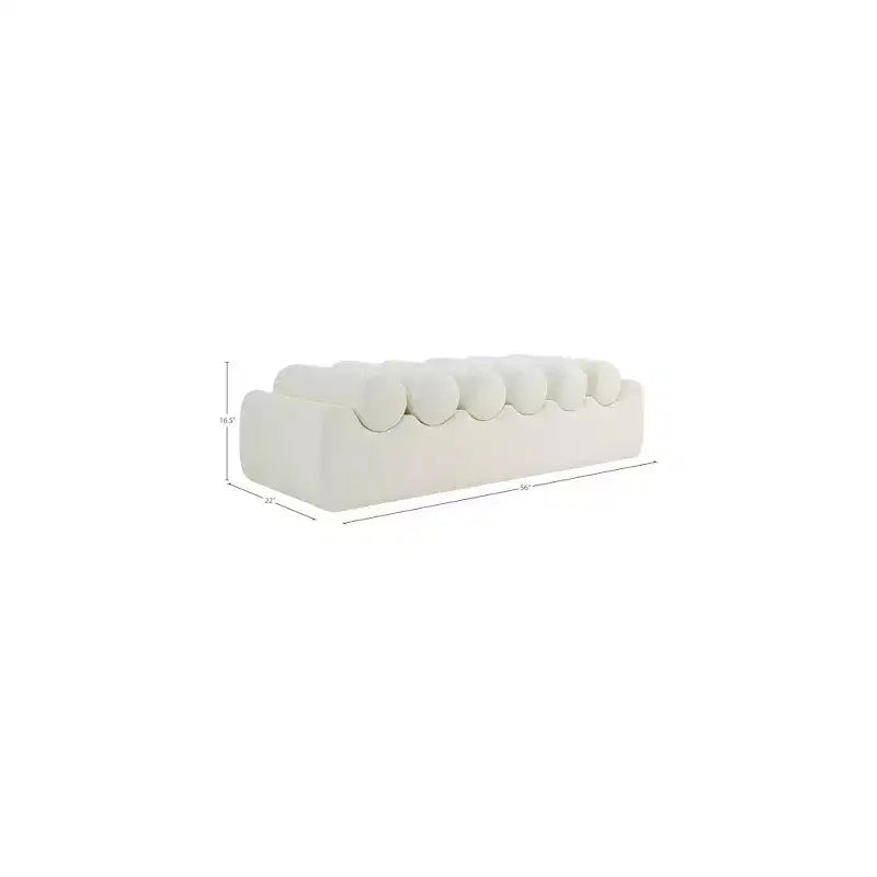 Meridian Furniture,Rumble Sitzbank aus veganem Leder