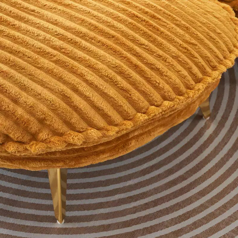 Moderner Sessel mit Hocker, gepolstertes extragroßes Einzelsessel-Sofa, tiefer Lounge-Sessel mit Fußstütze für Schlafzimmer, Wohnzimmer und Büro