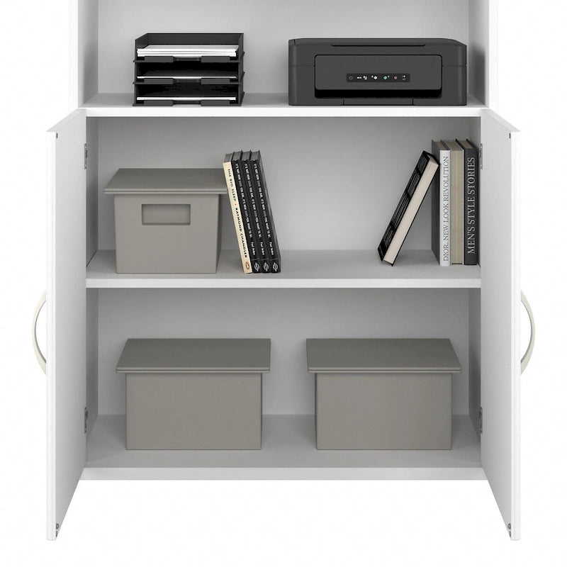 Hohes 5-stufiges Bücherregal mit Türen