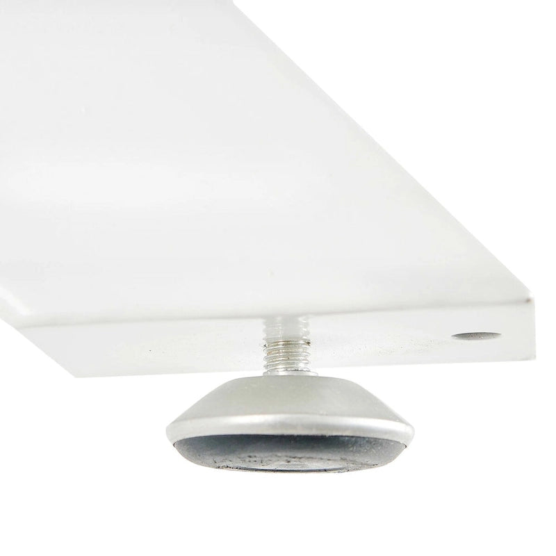 Moderner, runder Esstisch mit minimalistischem Design, MDF-Platte und Metallbeinen