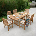 Sonoma Lane Merkel 7-tlg. Teakholz-Gartenset mit Auflagen