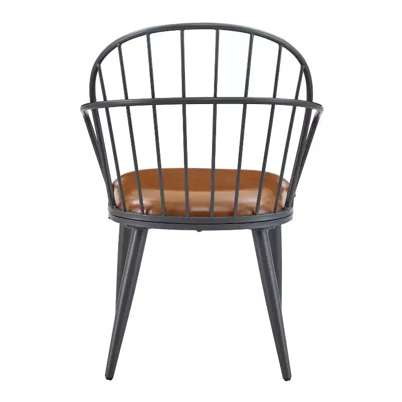 5-teiliges Esstisch-Set mit 4 Essstühlen und rundem/eckigem Tisch, Schwarz+Natur/Walnuss-ModernLuxe