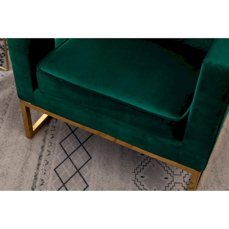 Roundhill Furniture Lenola zeitgenössischer gepolsterter Akzentsessel