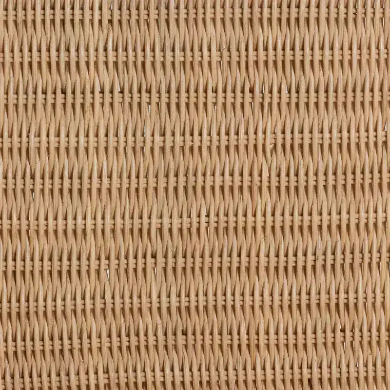 bali & pari Jelita Modernes Bohemian-Set aus 2 Rattan-Esszimmerstühlen in natürlichem Braun