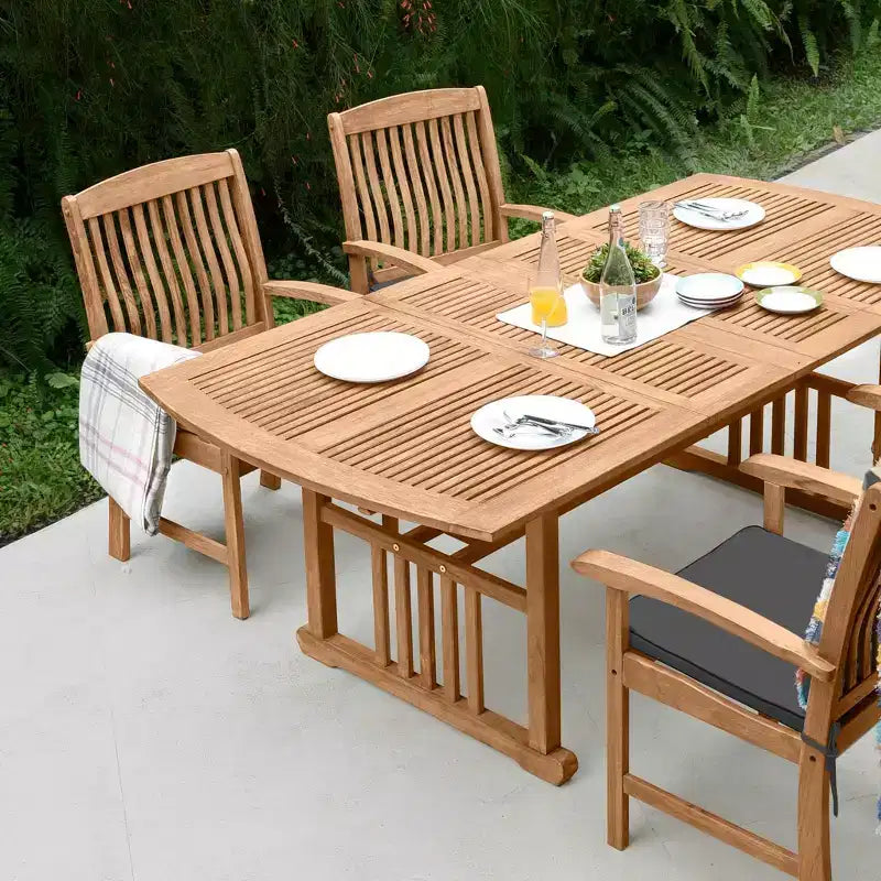Sonoma Lane Merkel 7-tlg. Teakholz-Gartenset mit Auflagen