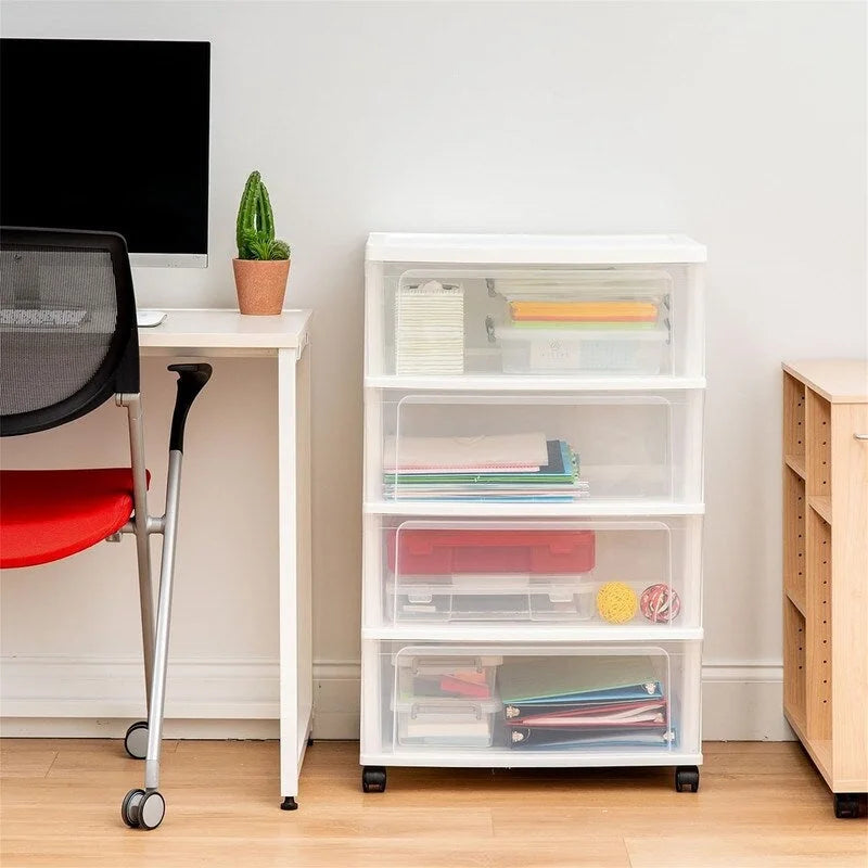 Breite Aufbewahrungsschublade mit 4 Schubladen