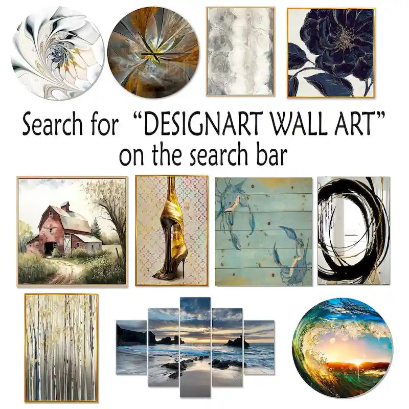 Designart Colorful Mid Century Abstract Fusion I Polsterter Mid-Century Akzentsessel und Mid-Century Modern Sessel