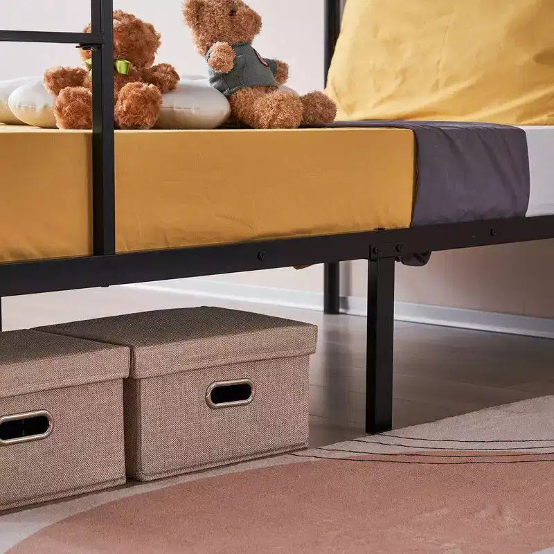 Karl Home Etagenbett aus Stahl für zwei Personen, mit Leiter, für Schlafzimmer oder Wohnheimzimmer, für Kinder und Erwachsene