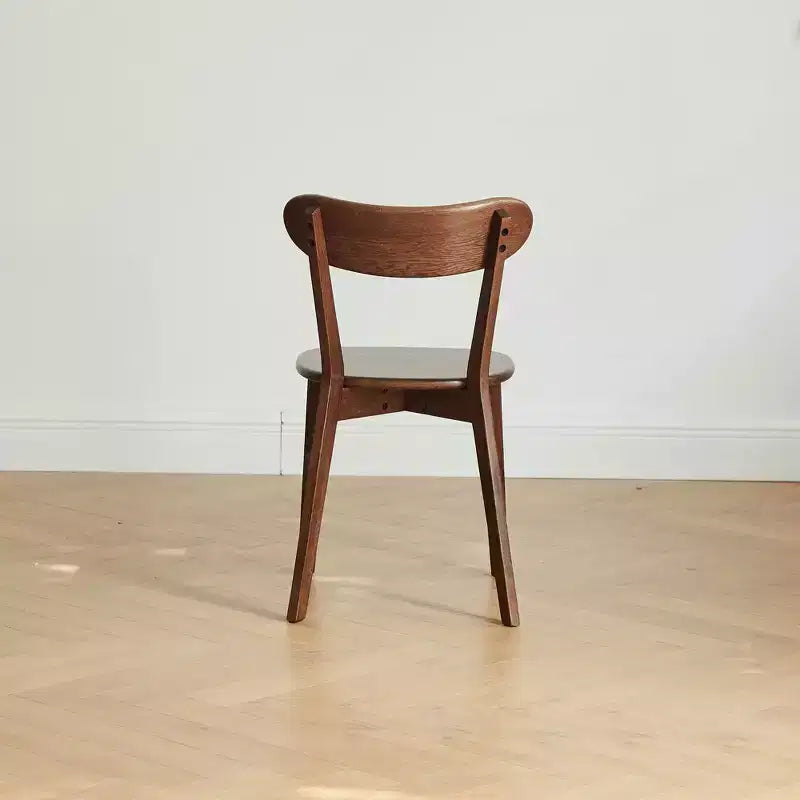 MAYEERTY 4er-Set Esszimmerstühle aus massivem Eichenholz, Holzstühle für Küche, Esszimmer und Wohnzimmer