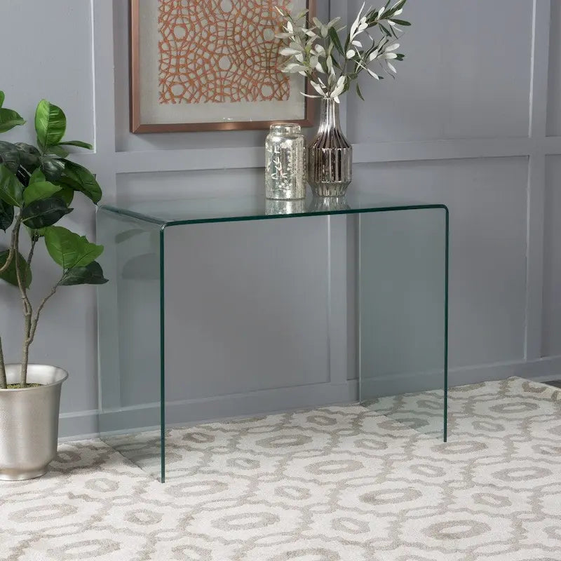 Ramona Schreibtisch aus gehärtetem Glas von Christopher Knight Home