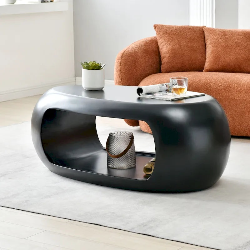 Moderner ovaler Couchtisch
