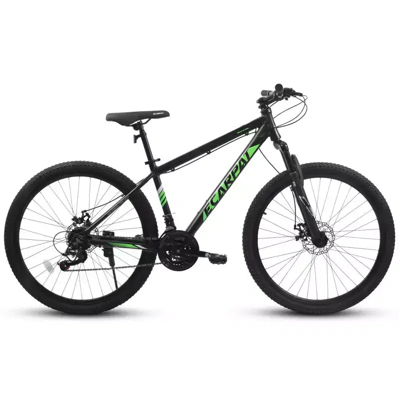 Okak 27-Zoll-Mountainbike mit Federgabel und Aluminiumrahmen, 21-Gang-Dirtbike mit Scheibenbremse, Fahrrad für erwachsene Männer und Frauen