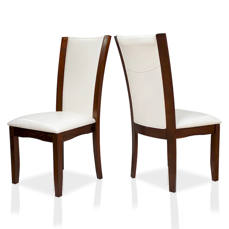 Bind Modernes Esszimmer-Set aus massivem Holz, 7-teilig, mit offenem Regal von Furniture of America