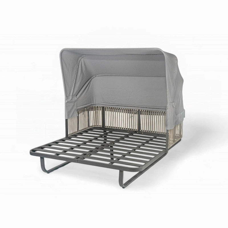 57 Outdoor-Tagesbett aus Rattan fürs Patio
