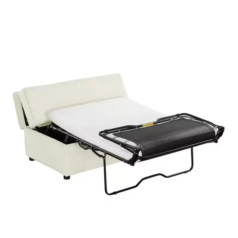 Wandelbares Twin-Size-Schlafsofa mit Bettkasten und Matratze – platzsparendes Gästebett für Wohnzimmer und Wohnung