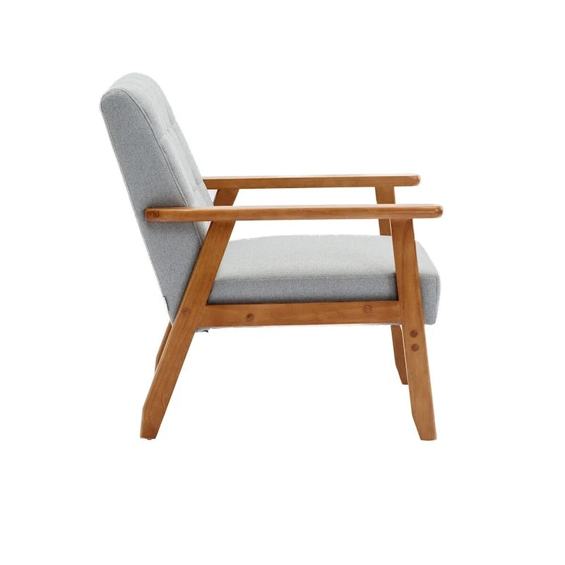 2er-Set Akzentstühle mit Beistelltisch, Armlehnstuhl für Wohnzimmer, Schlafzimmer, Büro - 78,0 cm H * 64,5 cm B * 71,0 cm T