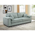 Roomfitters Großes Schlafsofa mit Stauraum, Modernes 3-Sitzer Couchmöbel, Gepolstertes Rückensofa für kleine Räume