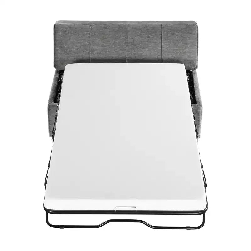 Wandelbares Twin-Size-Schlafsofa mit Bettkasten und Matratze – platzsparendes Gästebett für Wohnzimmer und Wohnung