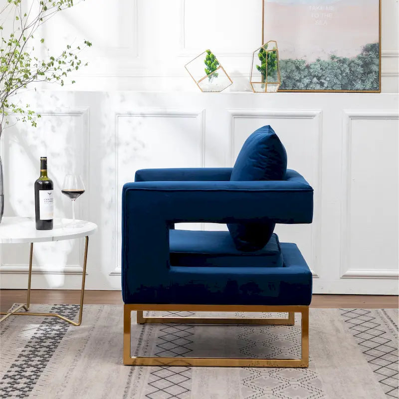 Roundhill Furniture Lenola zeitgenössischer gepolsterter Akzentsessel