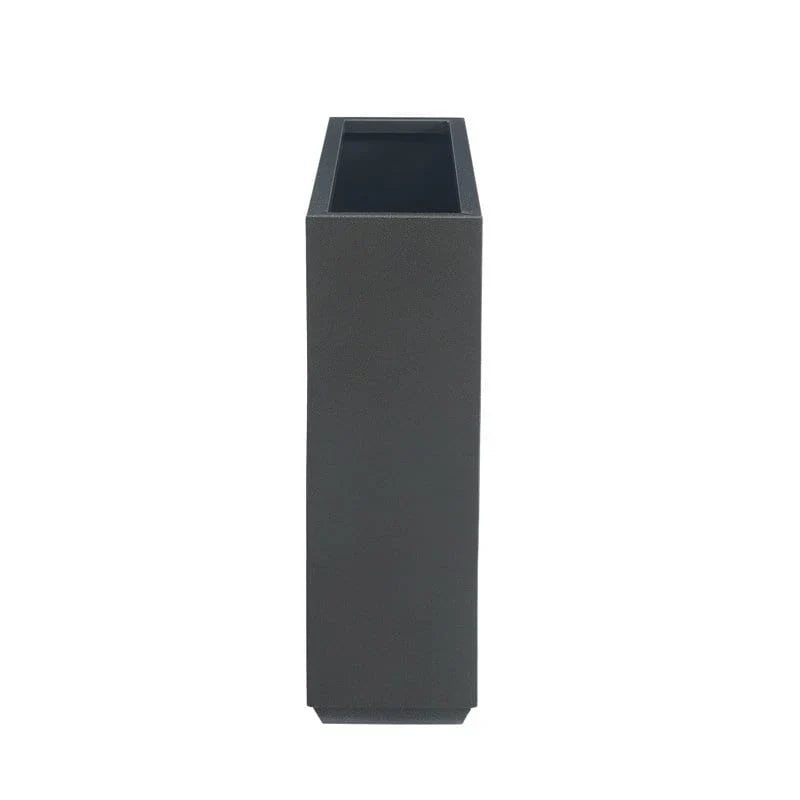 Schwerer metallischer Pflanzkübel für Außenpflanzen, 38L x 10B x 30H Zoll, hohe und lange Pflanzbox mit Metallteiler – 38 x 30 x 10