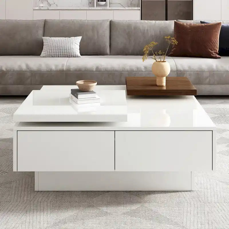 Moderner quadratischer Couchtisch aus Holz