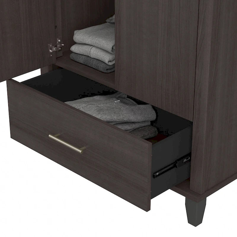 Somerset Hoher Eingangsschrank mit Türen und Schublade von Bush Furniture