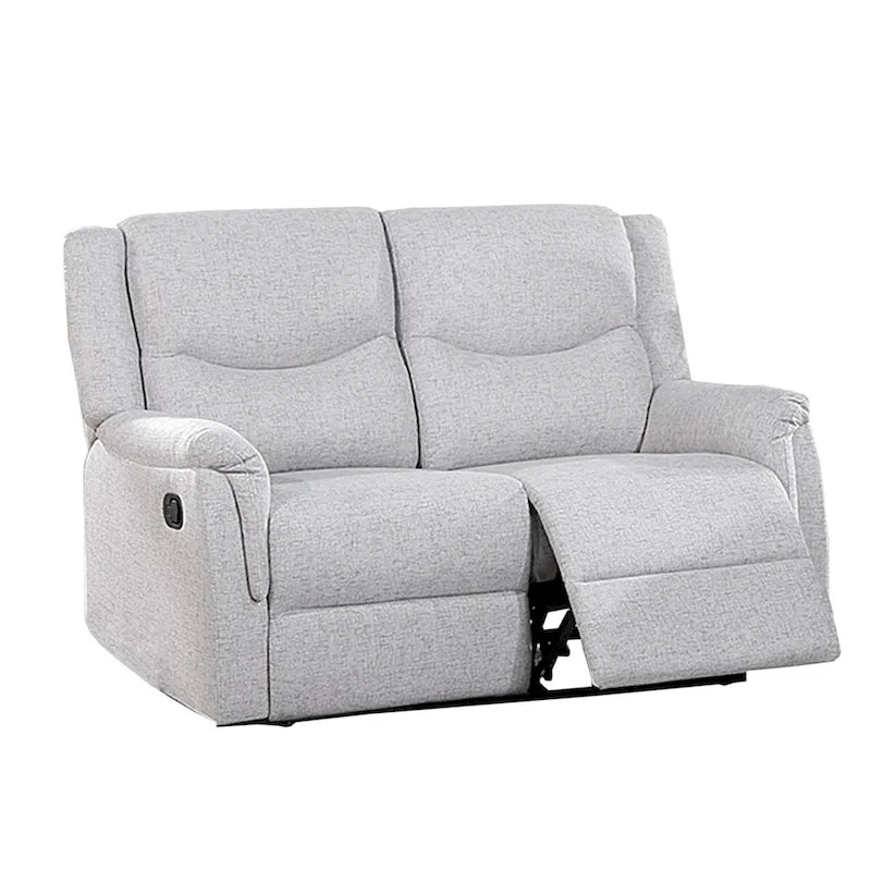 Manuell verstellbares Loveseat-Sofa mit Bezug in Leinenoptik