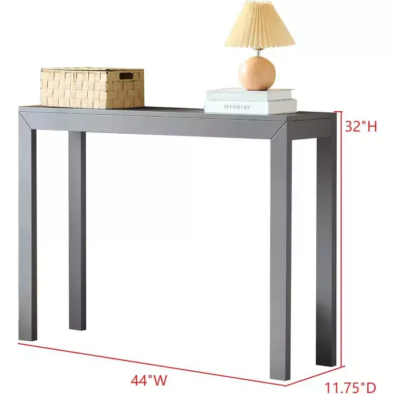 Kings Brand Furniture Russel Konsolentisch – Moderner Flurtisch, Sofatisch, für hinter das Sofa, Flur, Wohnzimmer