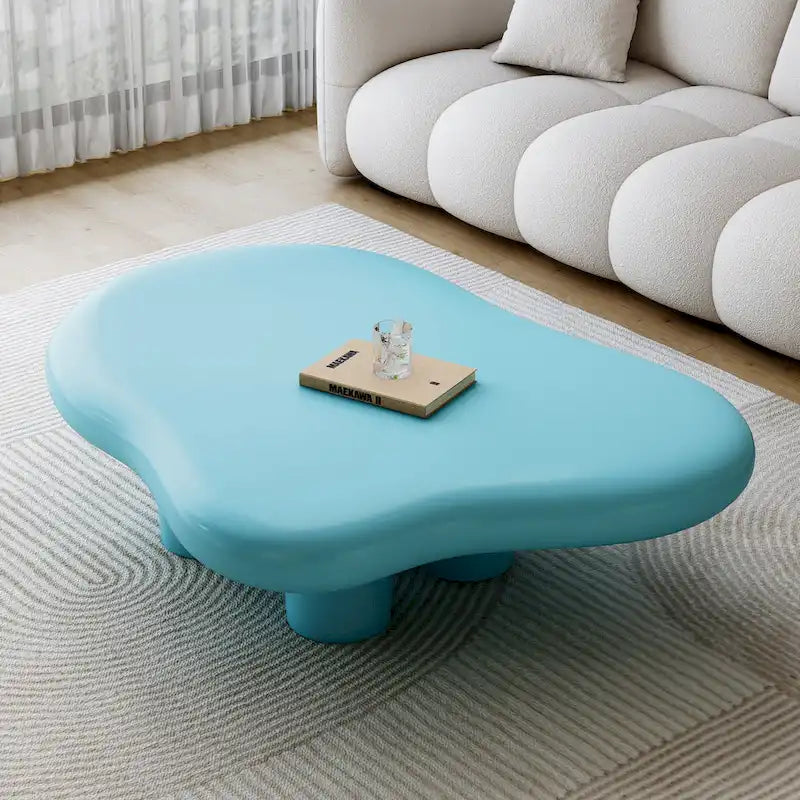 48,5 Zoll moderner Couchtisch in Wolkenform mit 4 Beinen