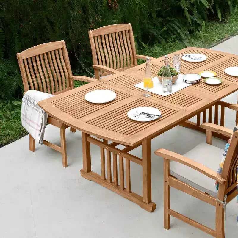 Sonoma Lane Merkel 7-tlg. Teakholz-Gartenset mit Auflagen