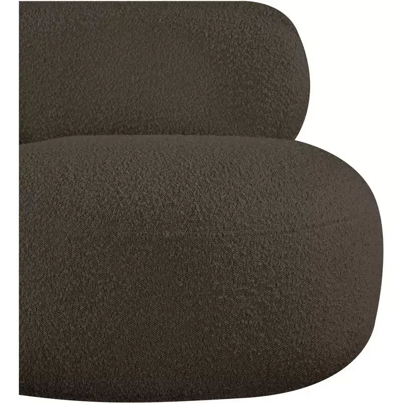 Meridian Furniture Venti Stuhl aus Bouclé-Stoff