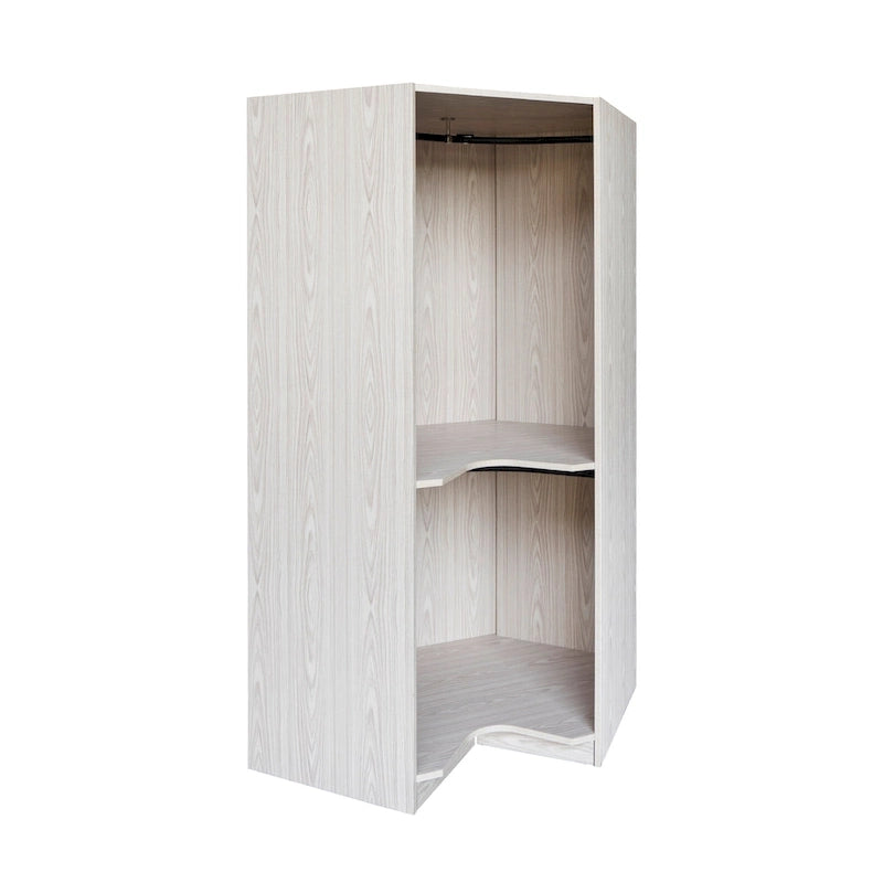 Polygon Eckkleiderschrank mit 2 Türen