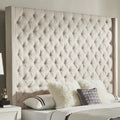 Naples Button-Tufted Wingback-Kopfteil ohne Bettgestell von iNSPIRE Q Artisan