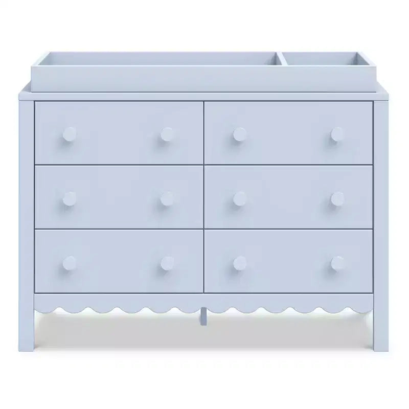Scallop Kommode mit 6 Schubladen