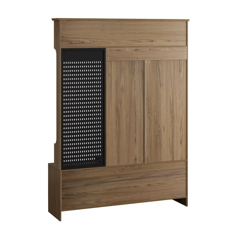 GDFStudio – Finn Multifunktionale Garderobe mit Schuhbank, Lochwand und viel Stauraum
