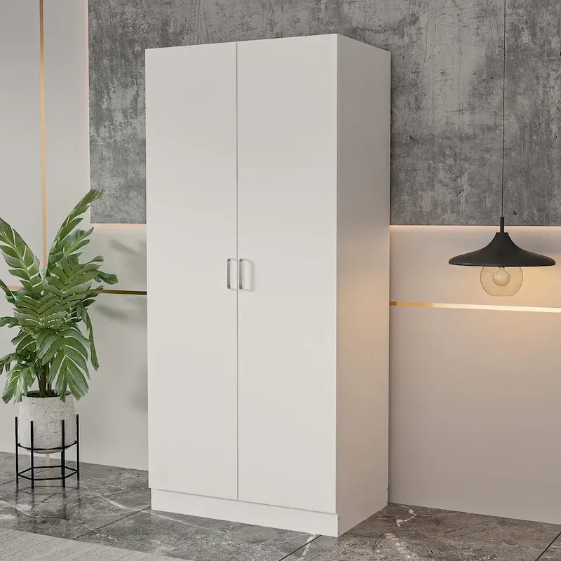 5-stufiger Kleiderschrank mit 2 Türen