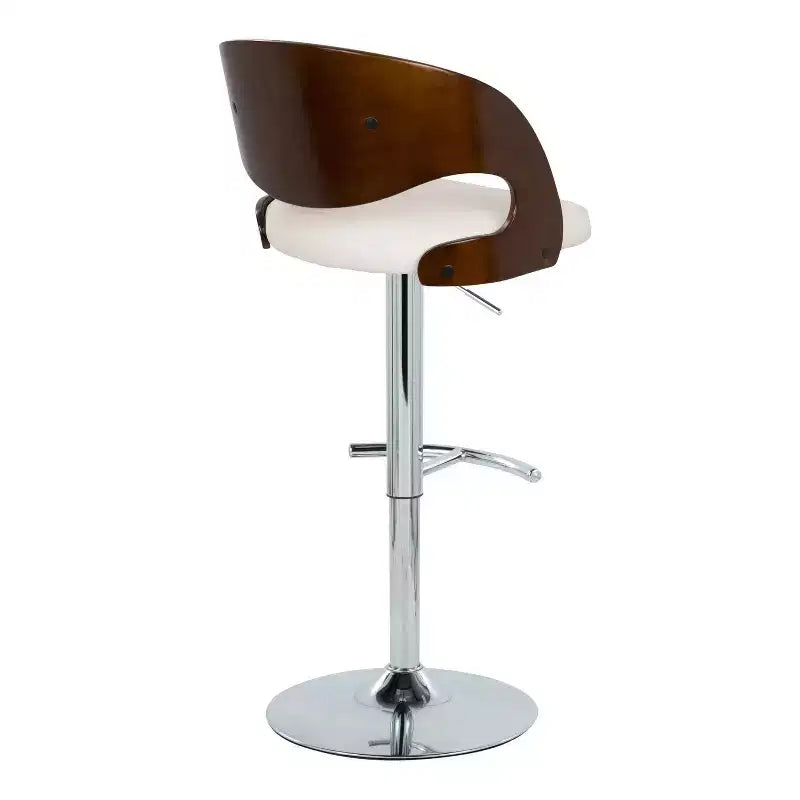 2er-Set Pino Barhocker im Mid-Century-Modern-Stil, höhenverstellbar und drehbar – Lumisource