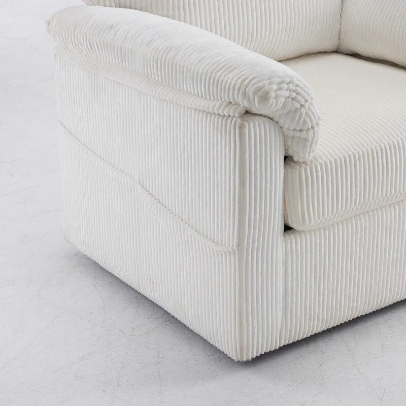 33-Zoll-Drehsessel aus Cord