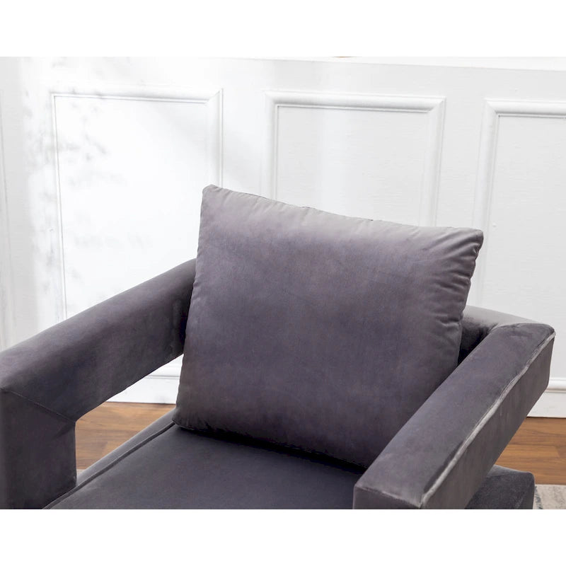 Roundhill Furniture Lenola zeitgenössischer gepolsterter Akzentsessel