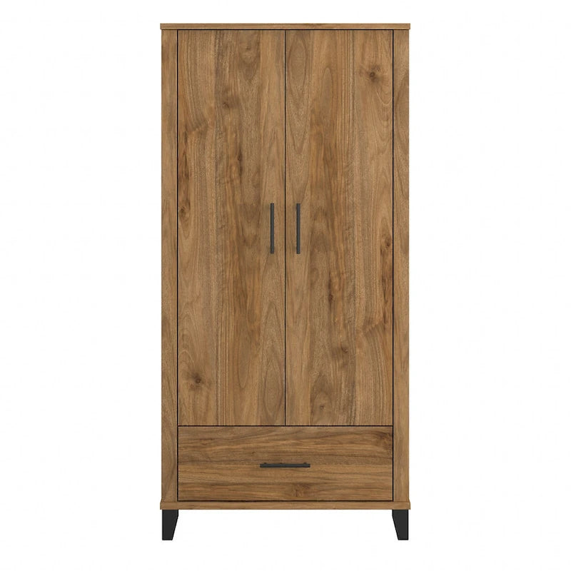 Somerset Hoher Eingangsschrank mit Türen und Schublade von Bush Furniture